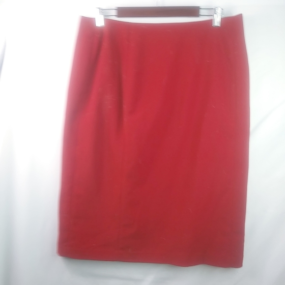 RAFAEL Dresses & Skirts - Rafael 16 Smart Red Pencil Straight Skirt Plus